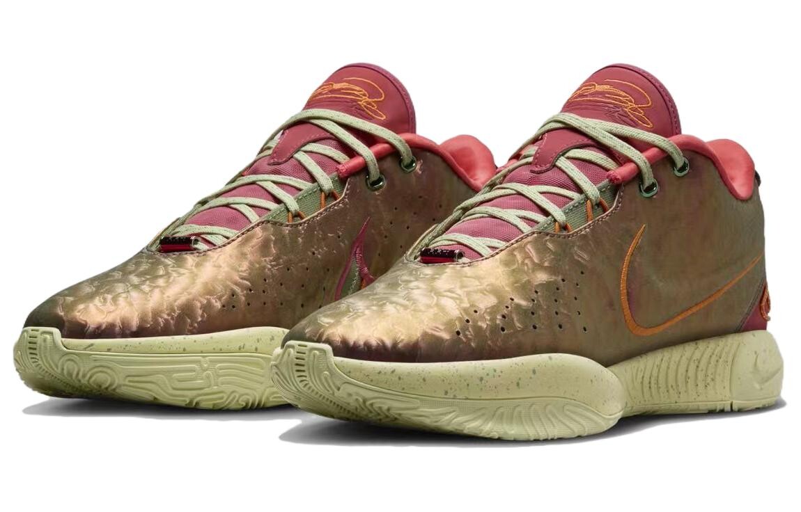 Мужские баскетбольные кроссовки Nike Lebron 21, Красно-желтый — фото 2