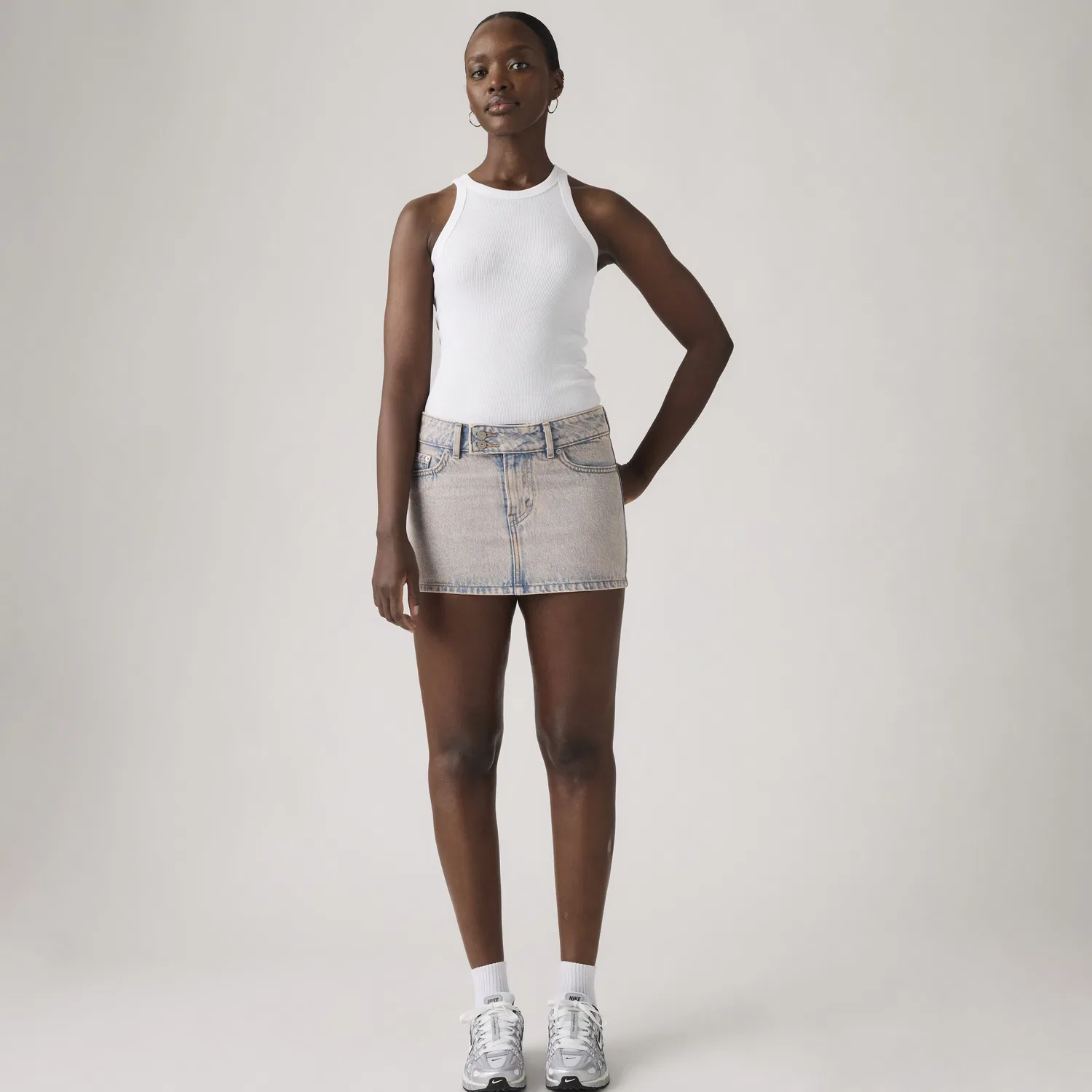 Супернизкая мини-юбка Levi's, Pink
