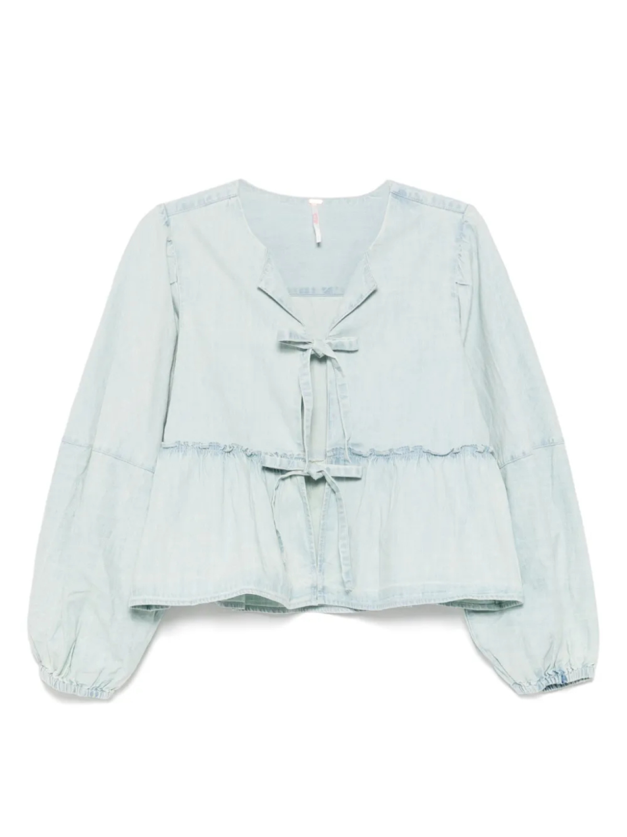 

Блузка джинсовая для бранча Free People, синий
