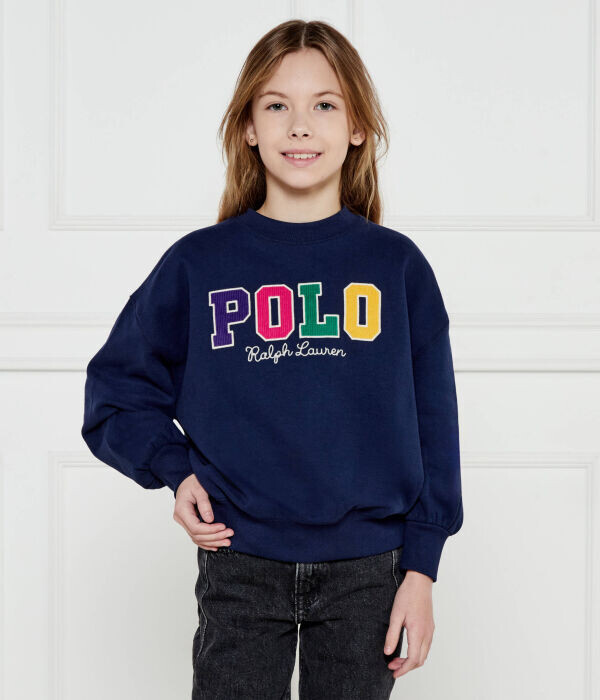

Свитшот детский Polo Ralph Lauren с вышитым логотипом бренда, синий