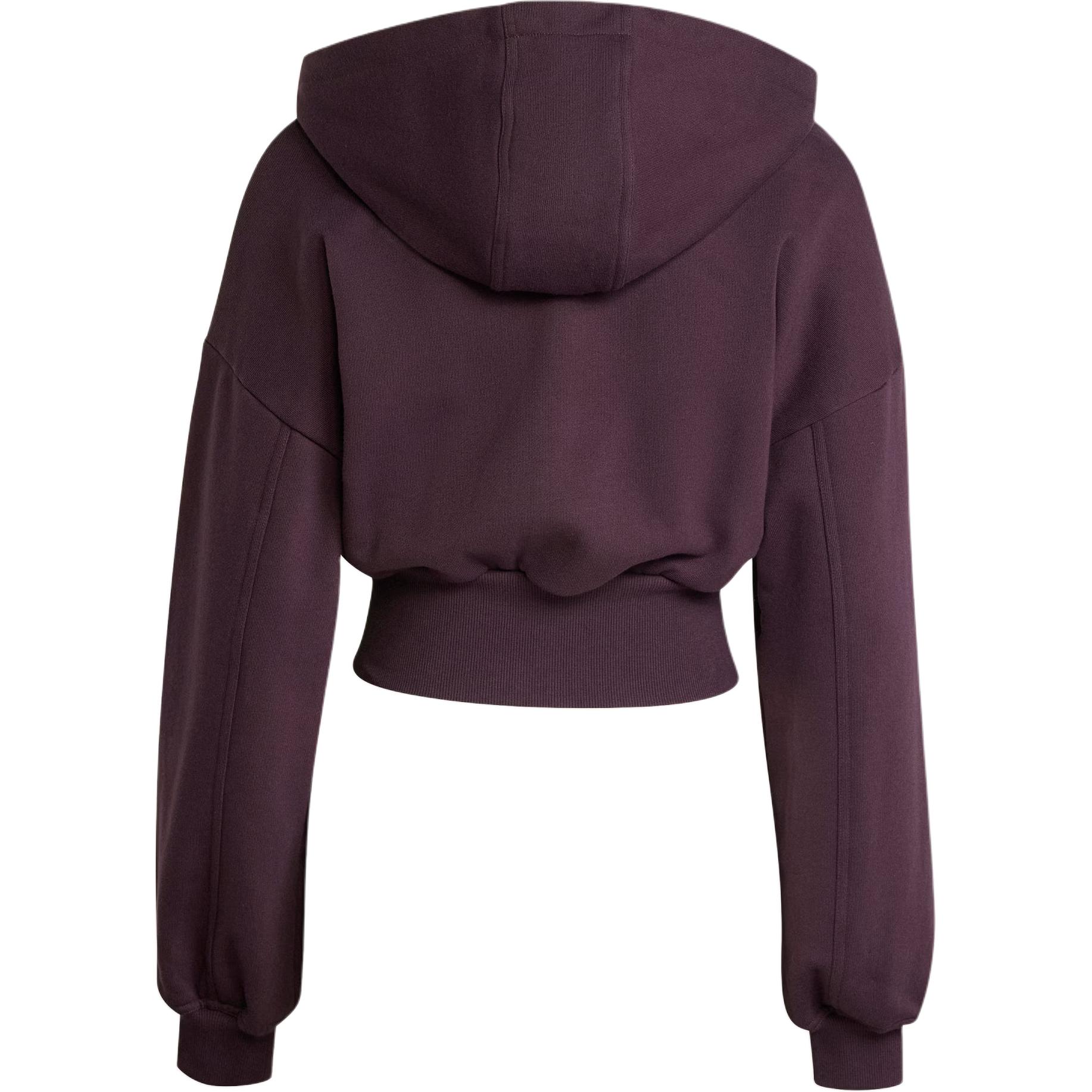 Adidas With AdiClub Adidas By Stella McCartney Sportswear Cropped Hoodie, Dark Brown — фото 4