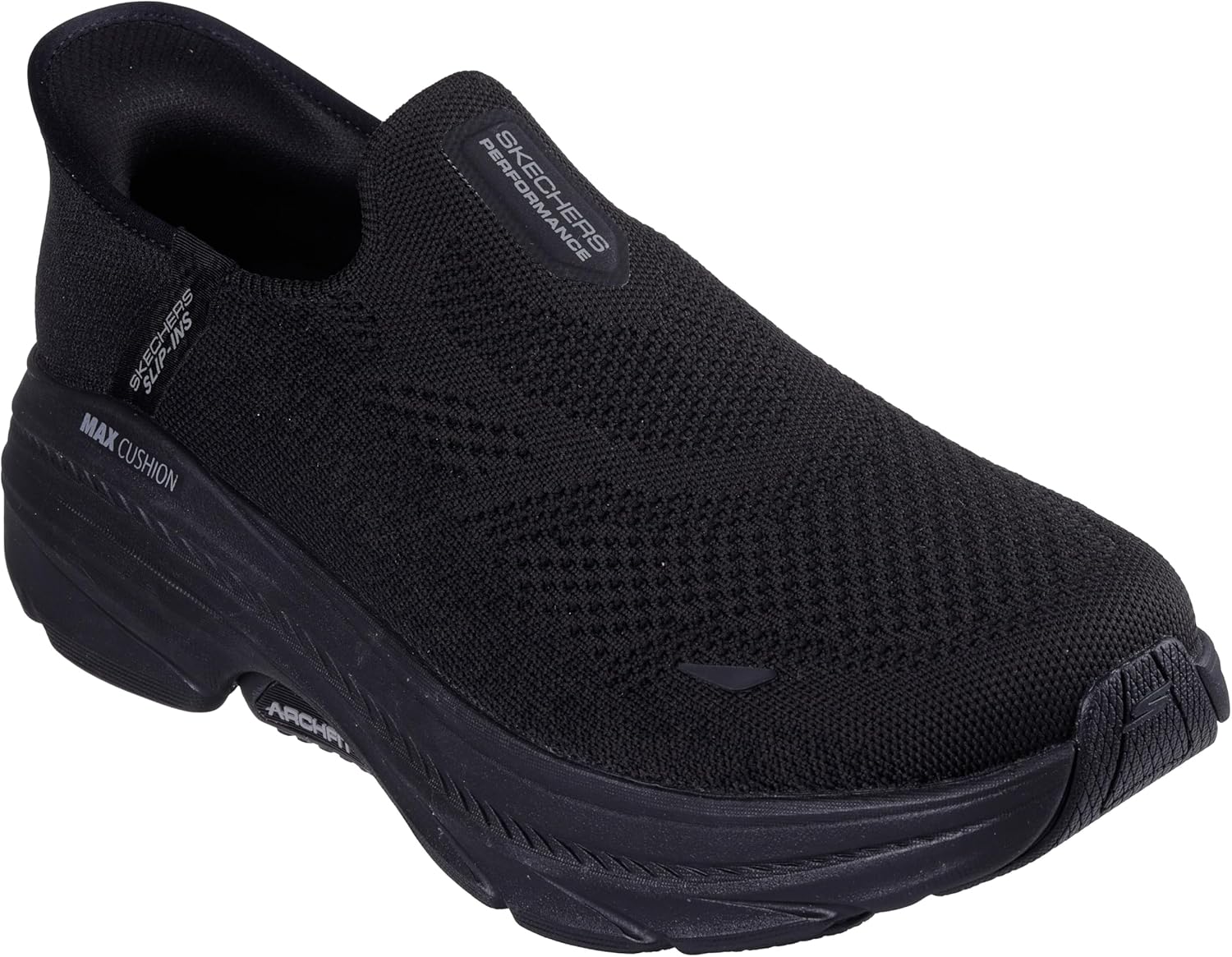Кроссовки мужские Skechers Max Cushioning Arch Fit 2.0 Fortuitous 2.0, черные — фото 4