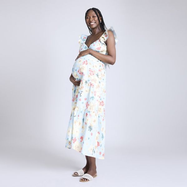 

Платье макси бэбидолл с оборками для беременных Motherhood, цвет floral