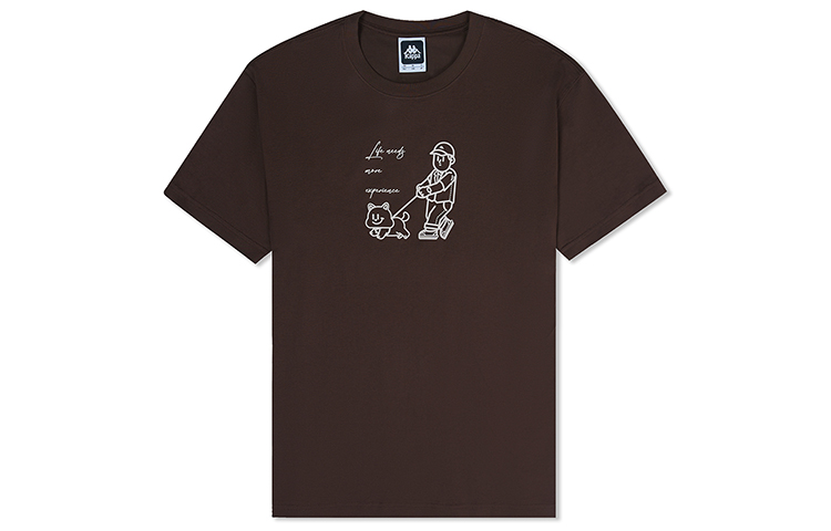 

Футболка мужская Kappa, темно-коричневый-6536