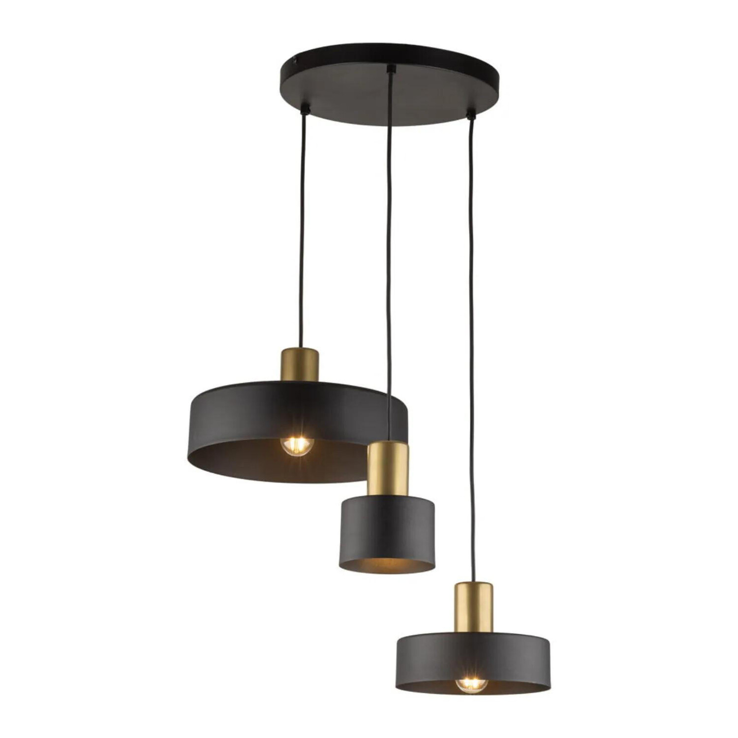 

Подвесная лампа famlights, 22,5x22,5x100 см, черный/золотой