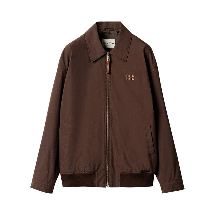 

Куртка Miu Miu Panama Blouson Jacket, Cacoa Brown