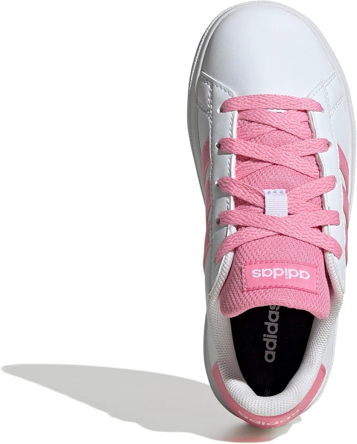 Кроссовки Adidas Grand Court 2.0 для мальчиков, белый/розовый/черный — фото 2