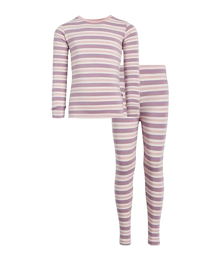 Пижама с принтом длинный рукав Kickee Pants Kids, Denim Stripe