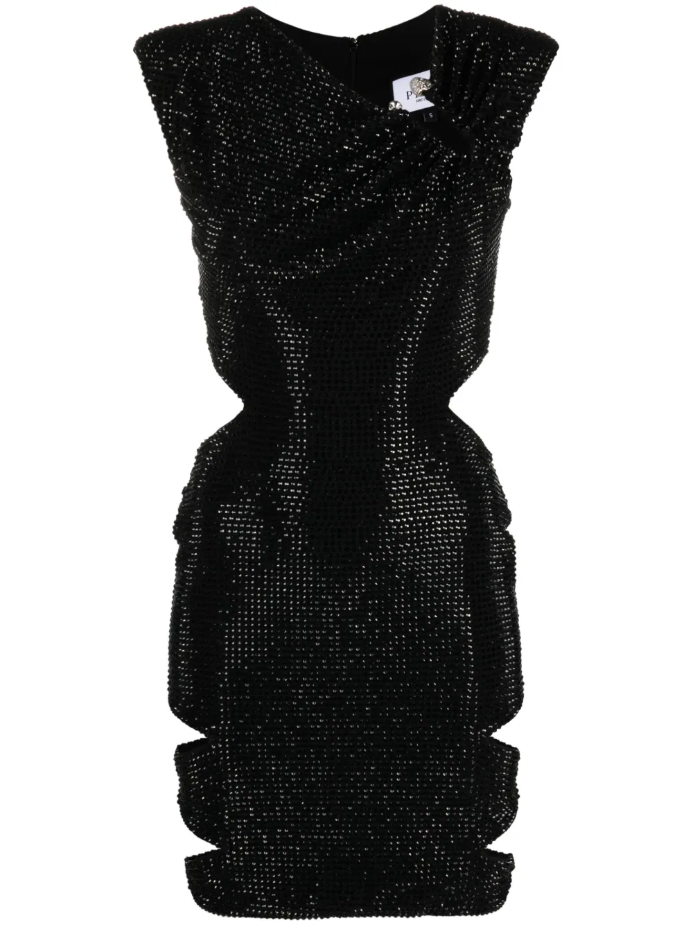 

Платье мини с кристаллами Philipp Plein, черный