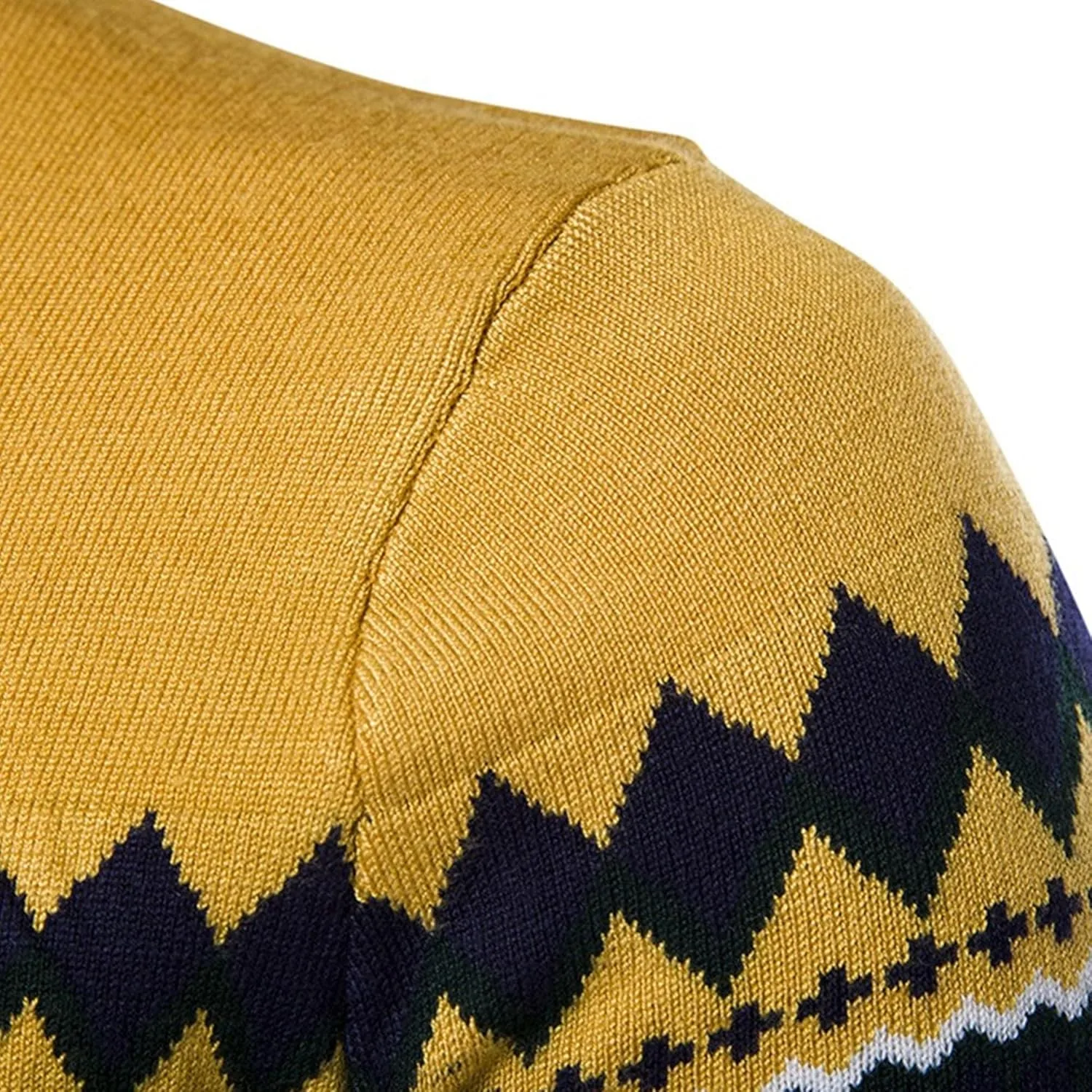 Мужской свитер Crewneck Cable Knit Pullover Slim Fit — фото 2