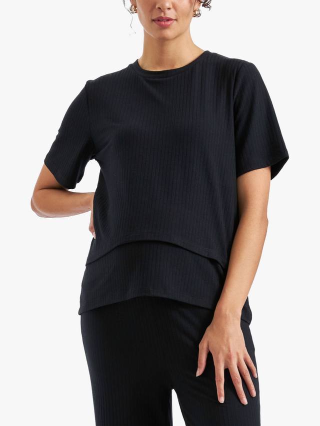 

Топ для беременных и кормящих Mike Rib Ripe, Black