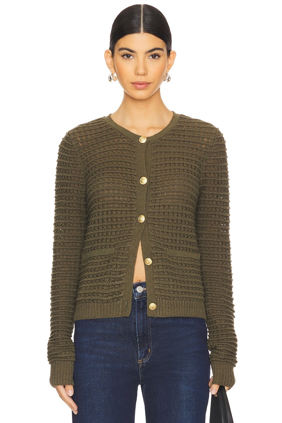 

Кардиган марли Rag & Bone, цвет army