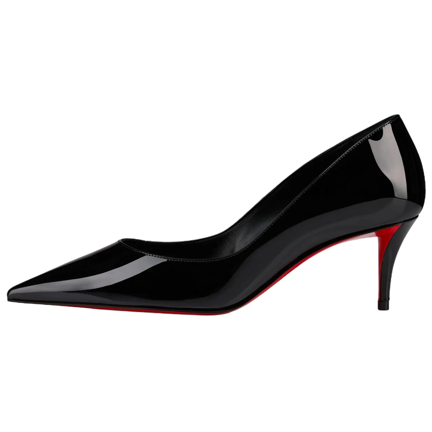 Christian Louboutin Туфли Miss Z 60 мм, черные, из лакированной телячьей кожи, женские