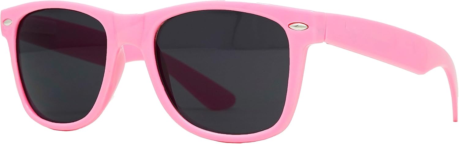 

Стильные поляризованные солнцезащитные очки Funky Junque в стиле ретро — защита от УФ-излучения, классические очки унисекс — для девичника, однотонные, в выгодных комплектах, Solid - Light Pink