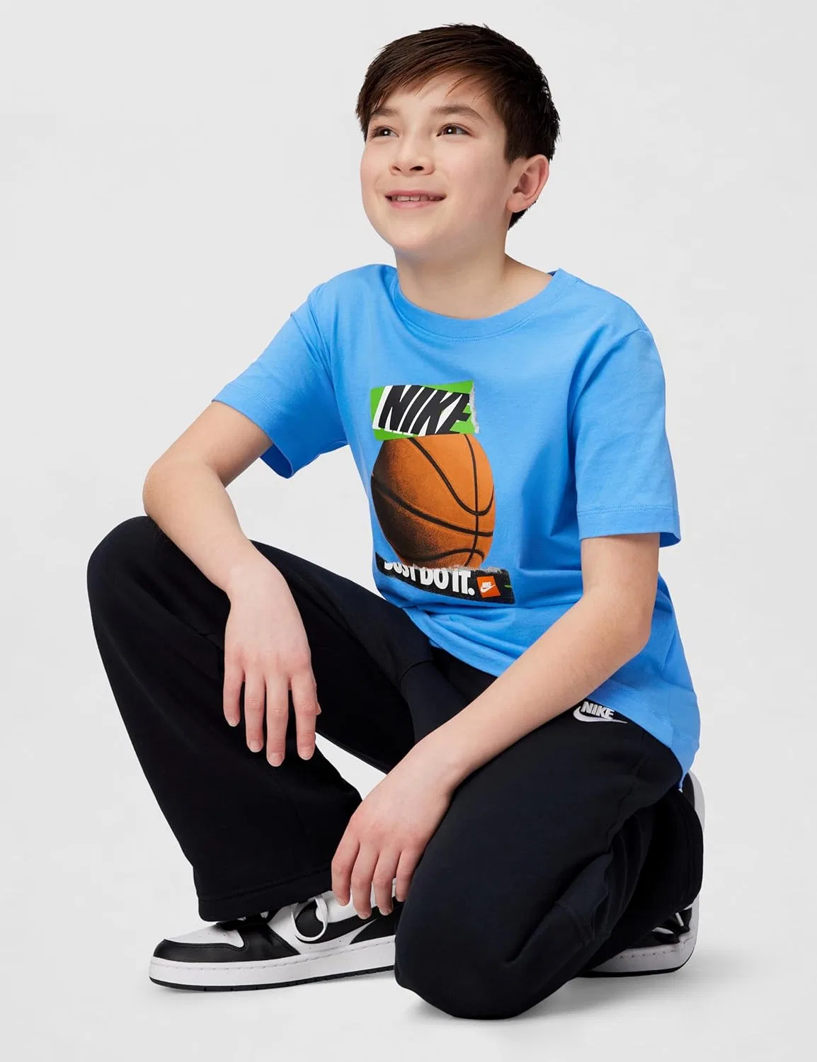 Футболка баскетбольная Nike Just Do It, University Blue — фото 2