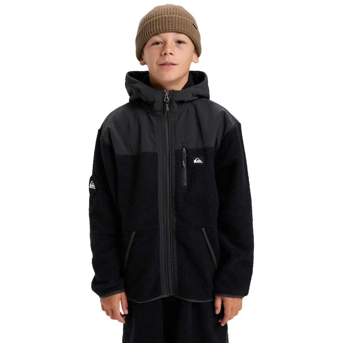 

Детский флисовый свитер Back To S School Quiksilver, черный