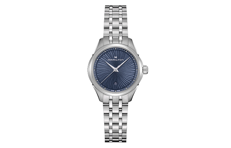 

Hamilton Часы Jazz Series Quartz Movement Women's Watch 30mm Blue Dial Stainless Steel Watch Case Stainless Steel Watchband, Blue Dial H32231140