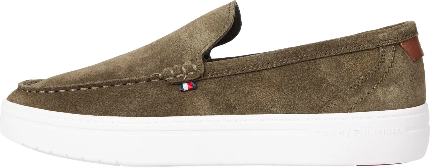Туфли Tommy Hilfiger Herren Loafer Modern Light Hybrid aus Wildleder Calvin Klein Jeans, Khaki Army Green