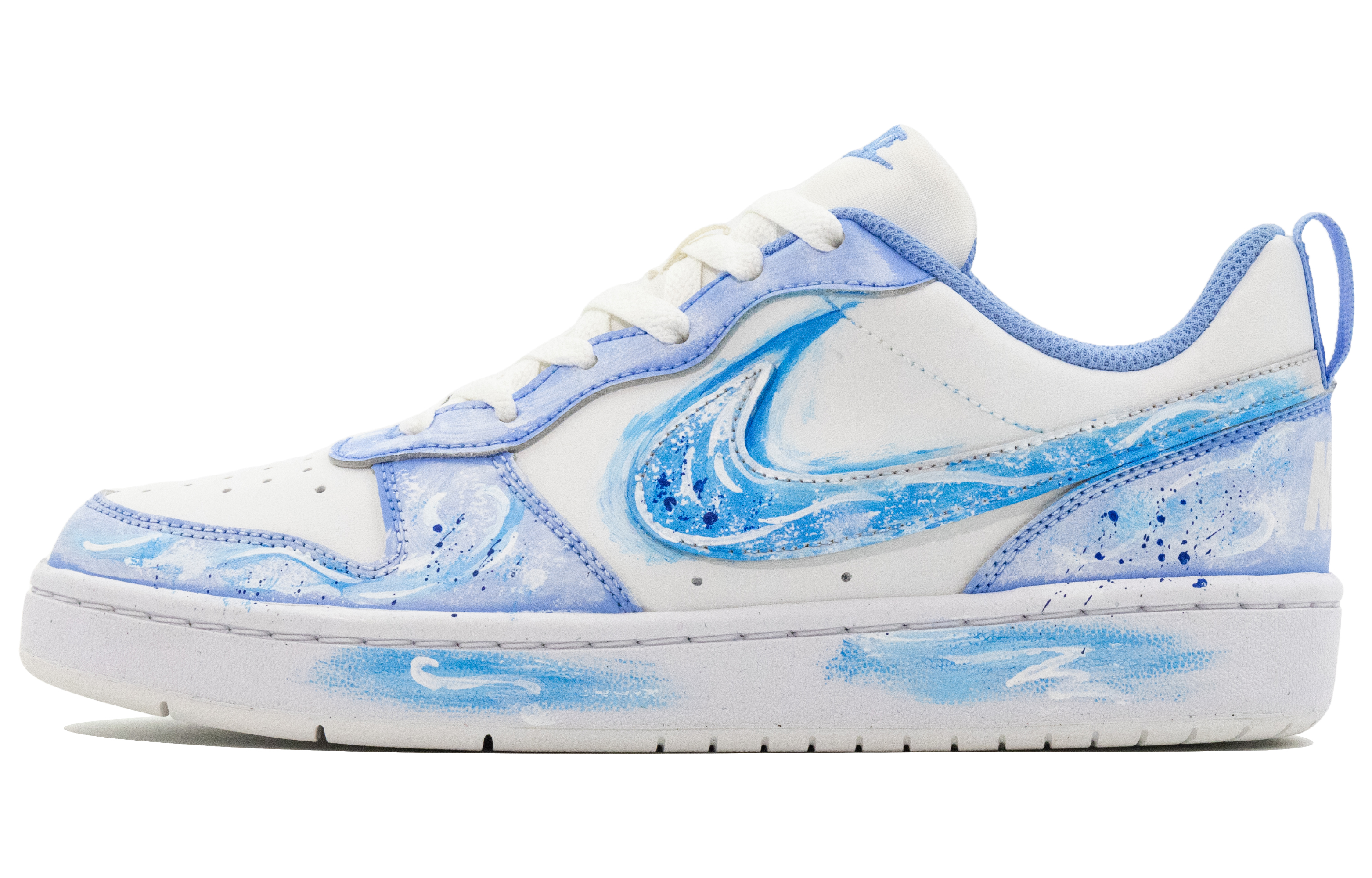 

Низкие детские кроссовки для скейтбординга Court Borough для подростков Nike, синий/белый