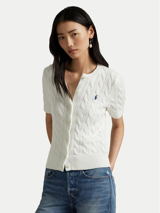 

Облегающий кардиган 211966720001 Polo Ralph Lauren, белый