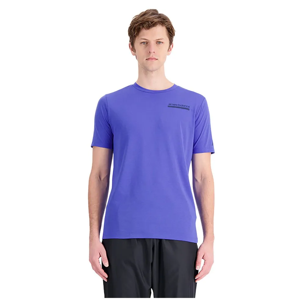 

Футболка New Balance Tenacity Heathertech Graphic, синий