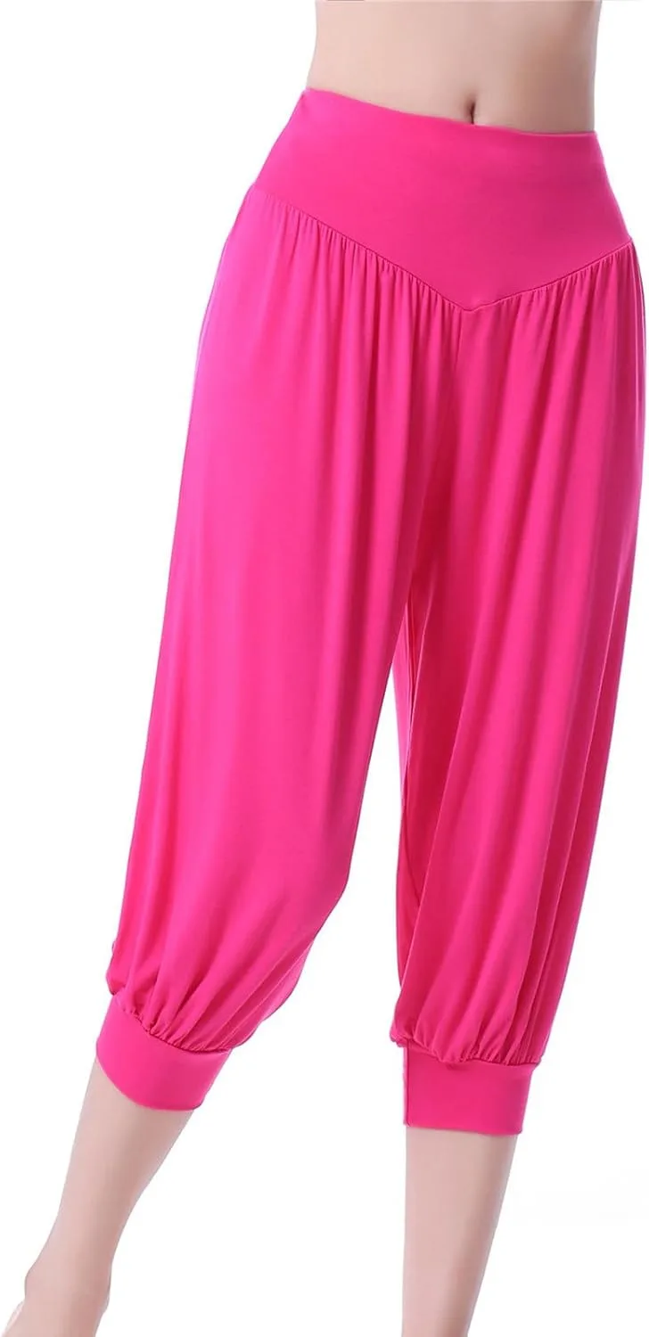 

Женские штаны для йоги Capri с высокой талией, свободные, растягивающиеся