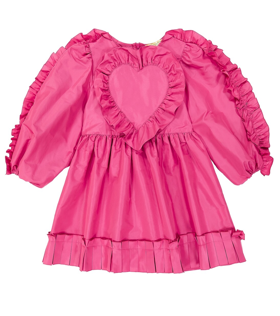 

Платье из тафты с оборками Stella Mccartney Kids, розовый