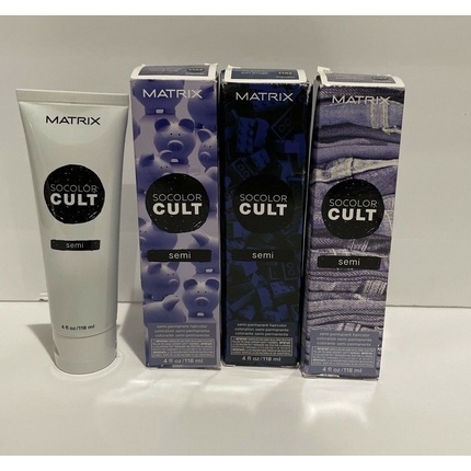 

SoColor Cult Полуперманентная краска для волос StoneWash Denim 4 унции Matrix