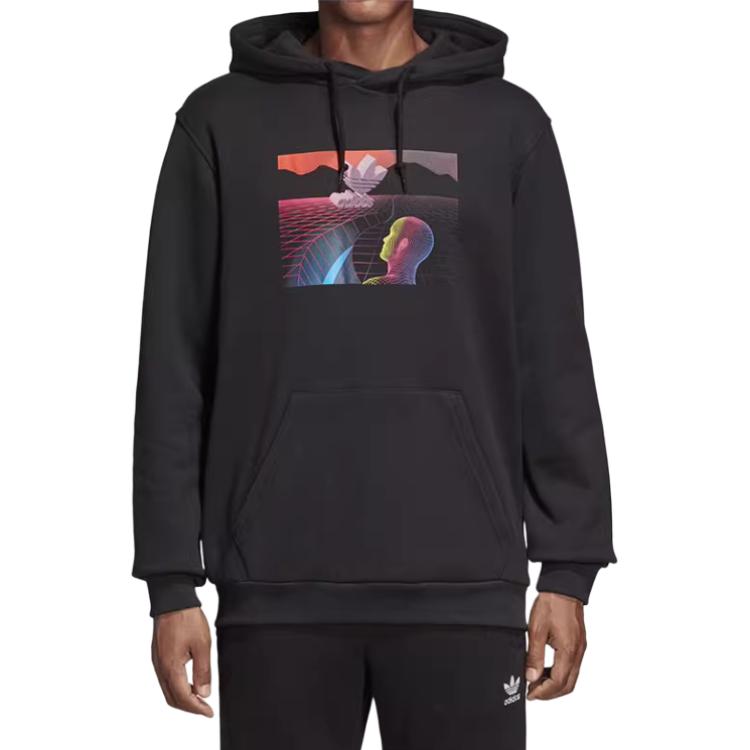 Толстовка с капюшоном American мужская черная Adidas Originals — фото 4