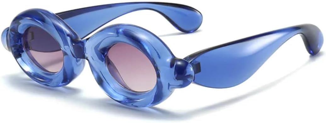 

Ретро-модные панк-очки для вечеринок, женские и мужские солнцезащитные очки в винтажном стиле с защитой от УФ-излучения UV400 для активного отдыха на открытом воздухе VFDHN, Blue