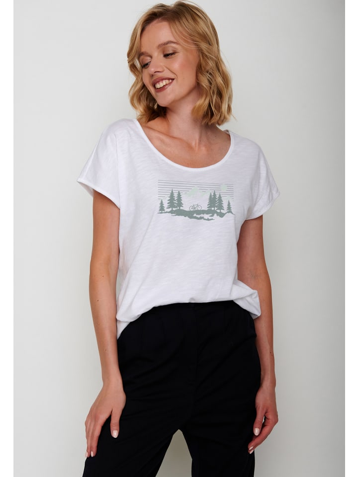 

Футболка Bike Mountain Country белого цвета GreenBomb, Белый, Футболка Bike Mountain Country белого цвета GreenBomb