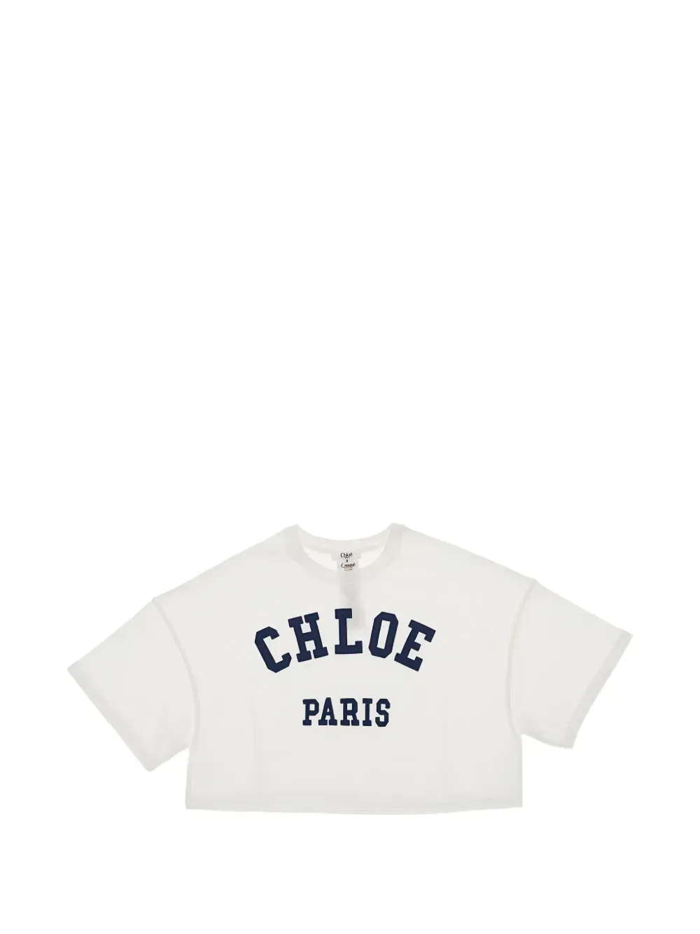 Укороченная футболка Chloe Kids, белый