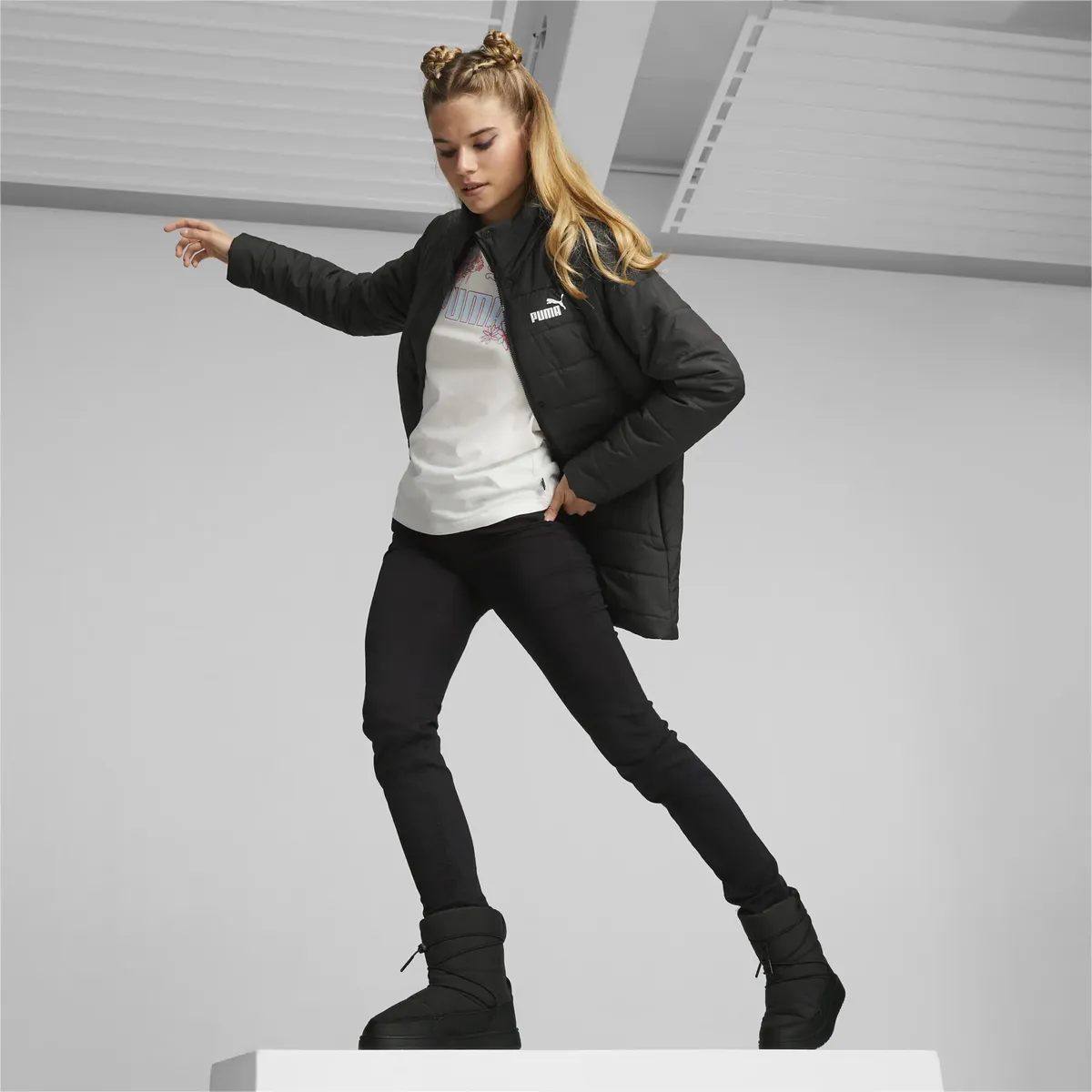 Кроссовки PUMA "Snowbae Boots Women", черный — фото 3