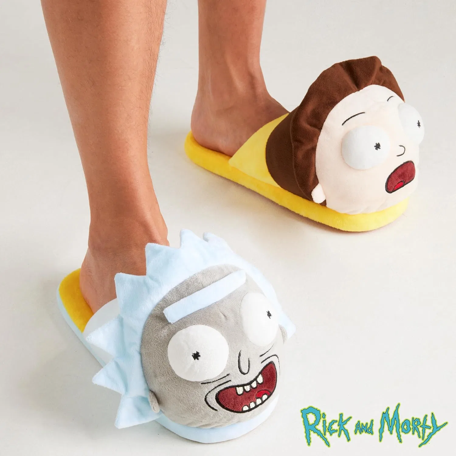Тапочки 3D плюшевые RICK AND MORTY, мультиколор — фото 3