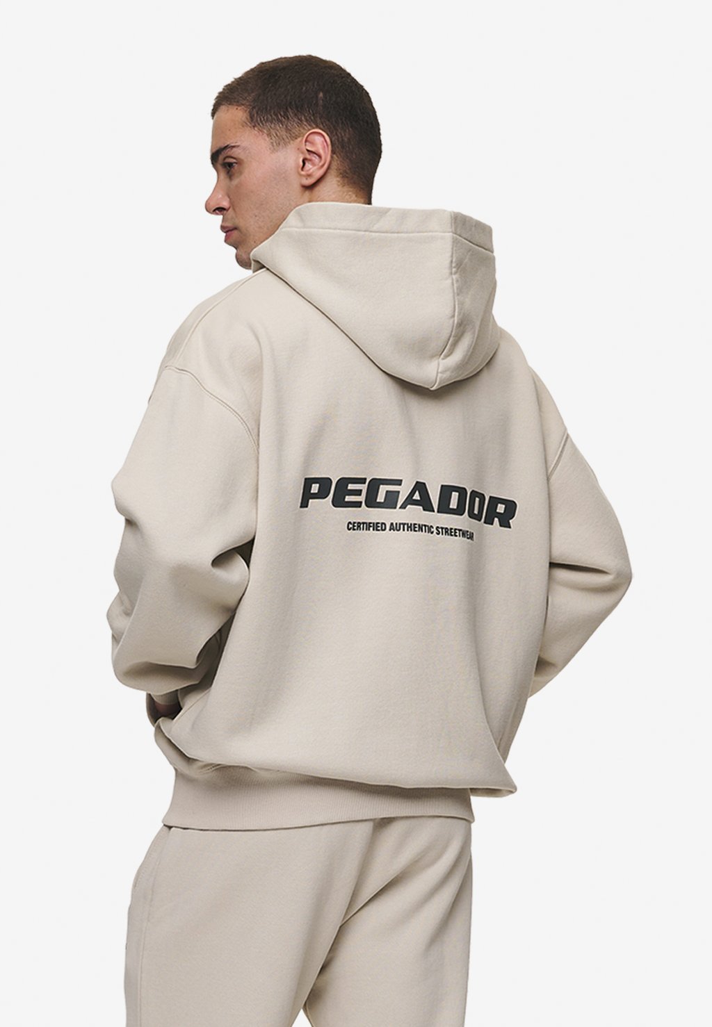 

Толстовка на молнии COLNE LOGO OVERSIZED JACKET Pegador, бежевый