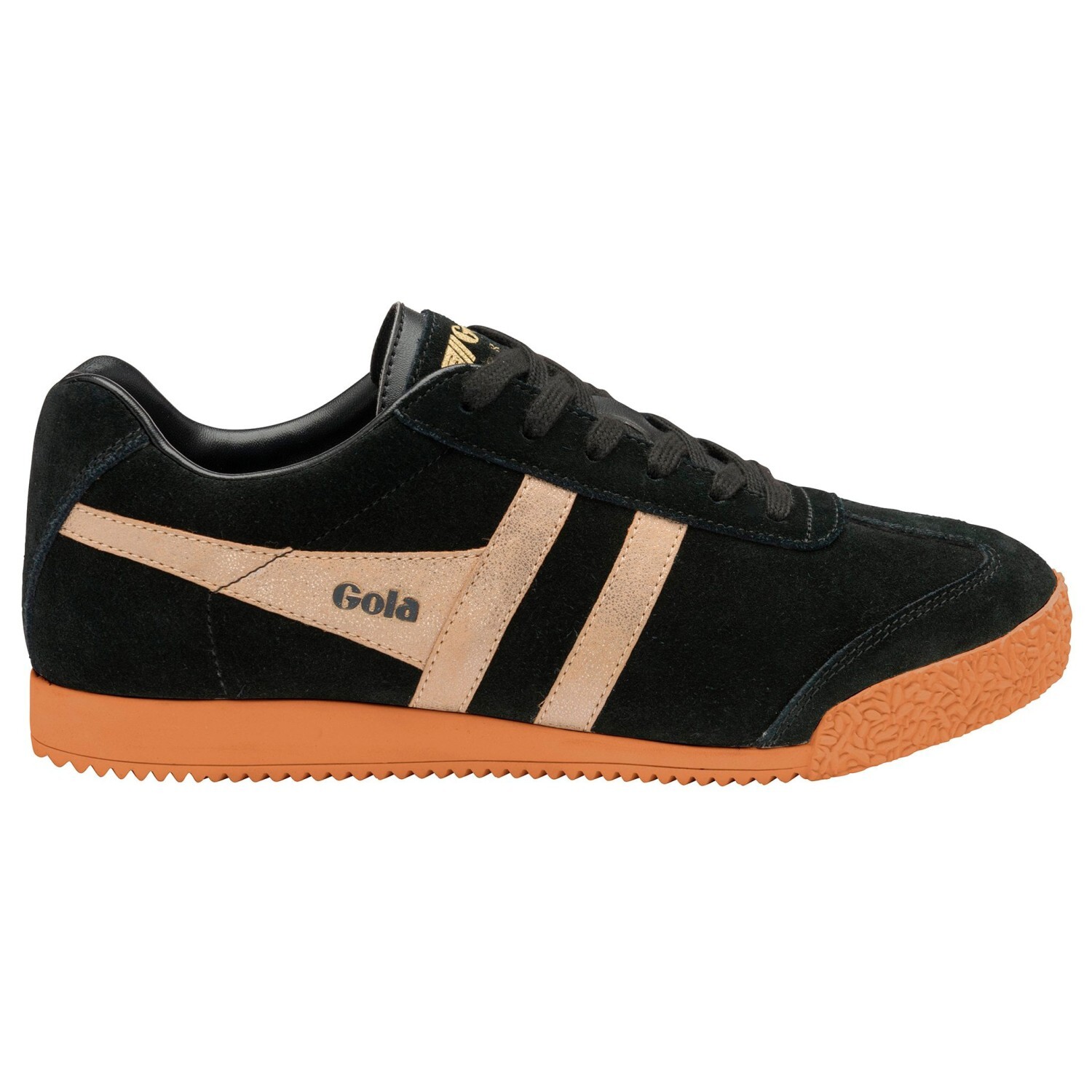 

Кроссовки Gola Harrier Mirror, цвет Black/Gold/Gum