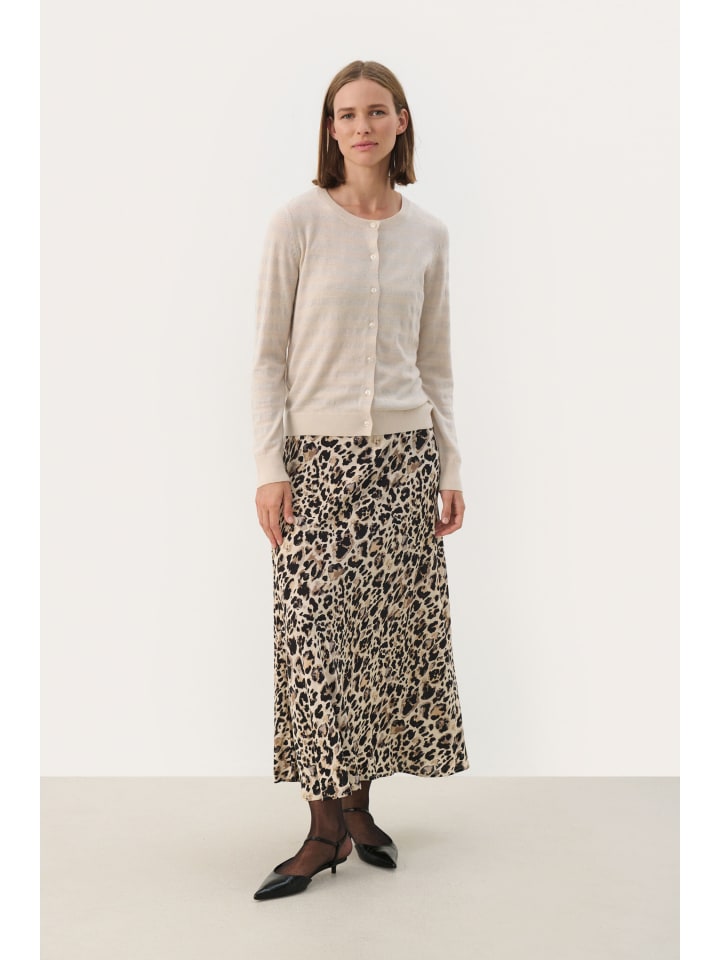 

Кардиган EllahPW свободного кроя в цвете французский дуб/серебристая полоска PART TWO