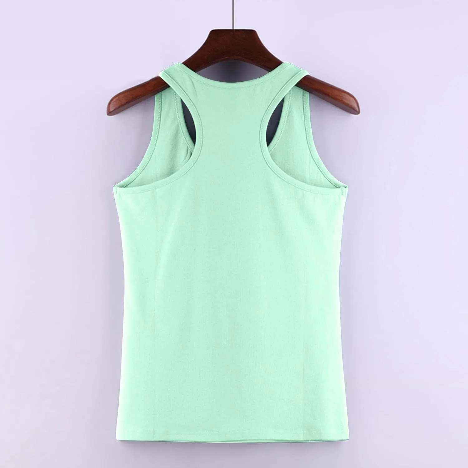 Женский топ-борцовка Akklian из хлопка, цвет Mint Green — фото 4