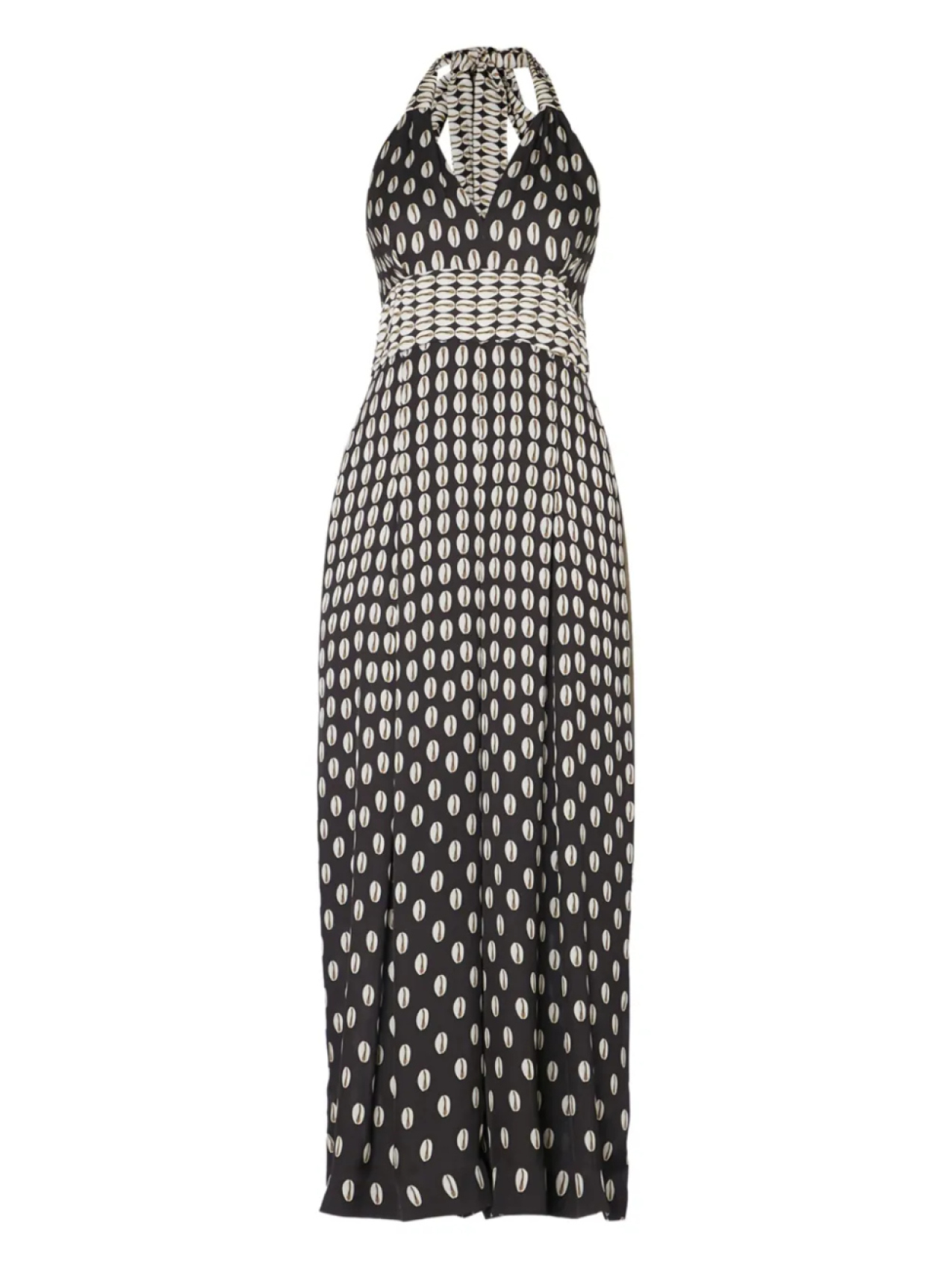 

Temperley London Cowrie с принтом комбинезон на бретелях, черный