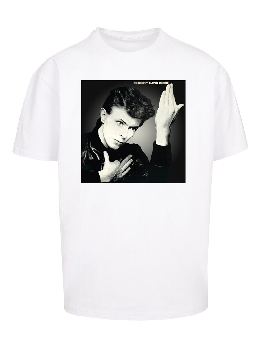 

Классическая футболка F4NT4STIC Shirt David Bowie Rock Music Band Heroes Album Cover, белый
