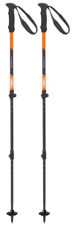 

Палки для треккинга карбоновые 3 легкие твист черные оранжевые Tsl