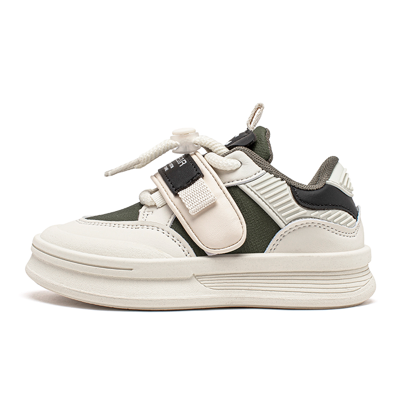 

Противоскользящие дышащие детские кроссовки для скейтбординга HOBIBEAR, белый/зеленый