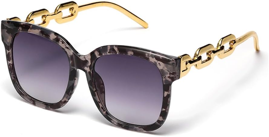 

Солнцезащитные очки в стиле ретро для женщин и мужчин, винтажные солнцезащитные очки с защитой от УФ-излучения UV400 для использования на открытом воздухе HCPIHF, Black Leopard