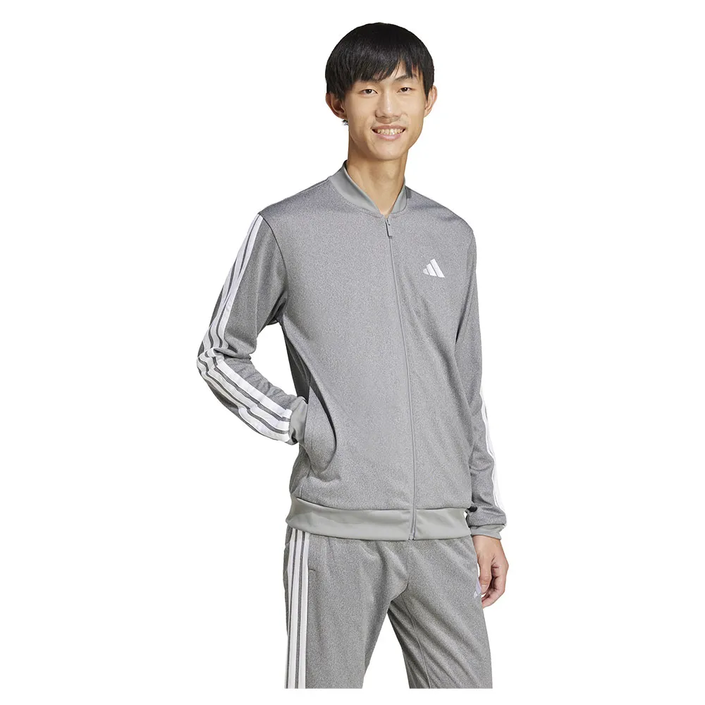 Спортивная куртка adidas Tricot Regular Fit MГlange, серый — фото 4