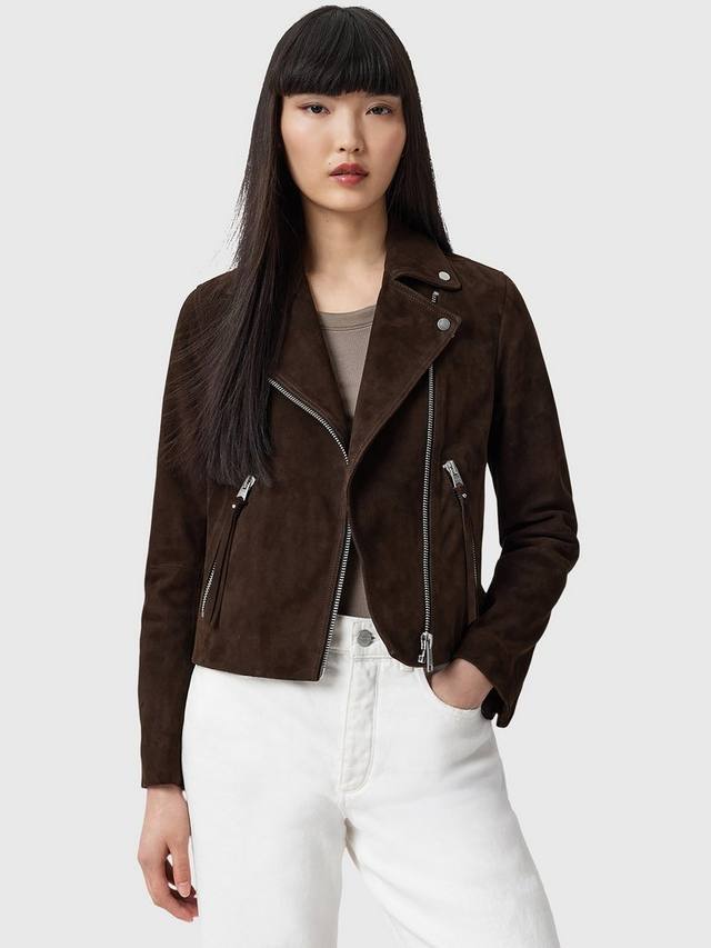 

Кожаная куртка байкера Dalby из замши AllSaints