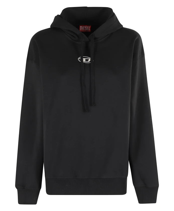 

Черная толстовка с длинными рукавами Diesel, черный