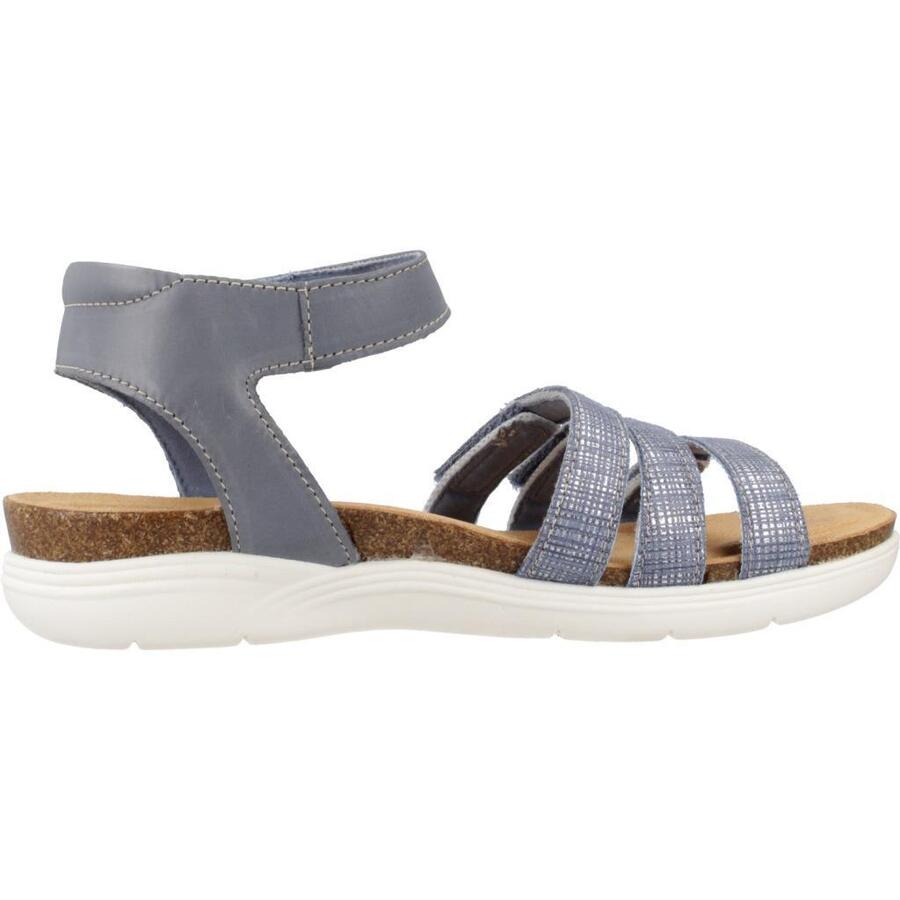 Сандалии Clarks модель April Dove цвет синий — фото 4