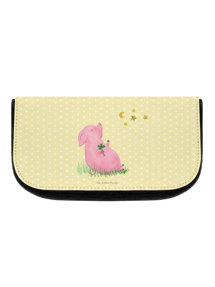 

Косметичка Mr. & Mrs. Panda, желтый пастельный, Черный, Косметичка Mr. & Mrs. Panda, желтый пастельный