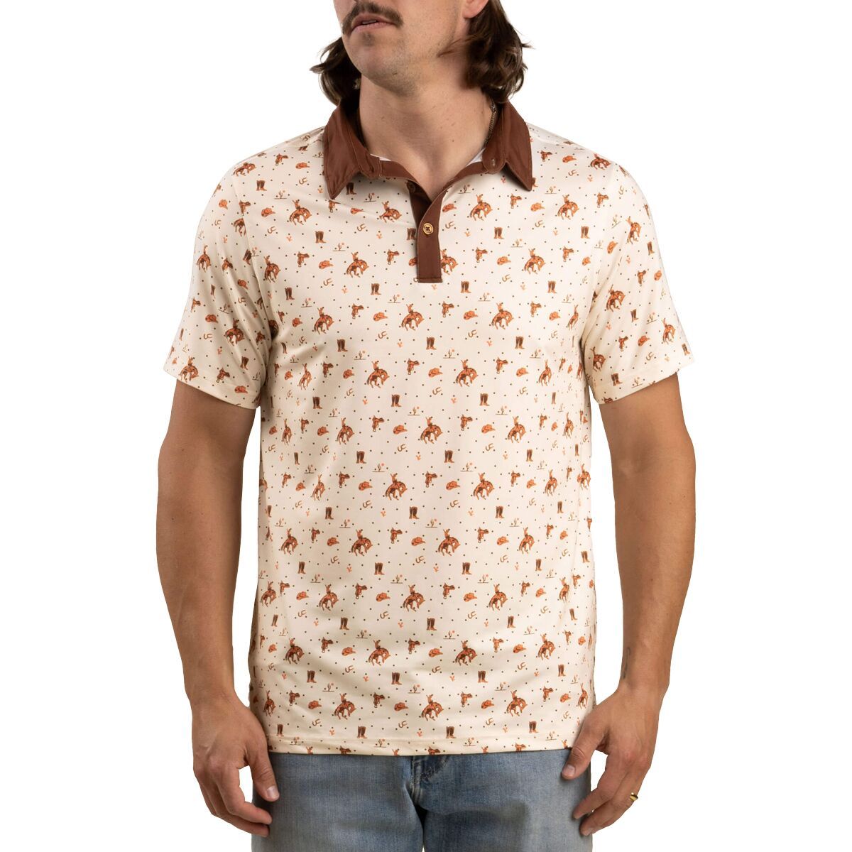 

Высокопроизводительная поло High noon Sendero Provisions Co., цвет bronc rider