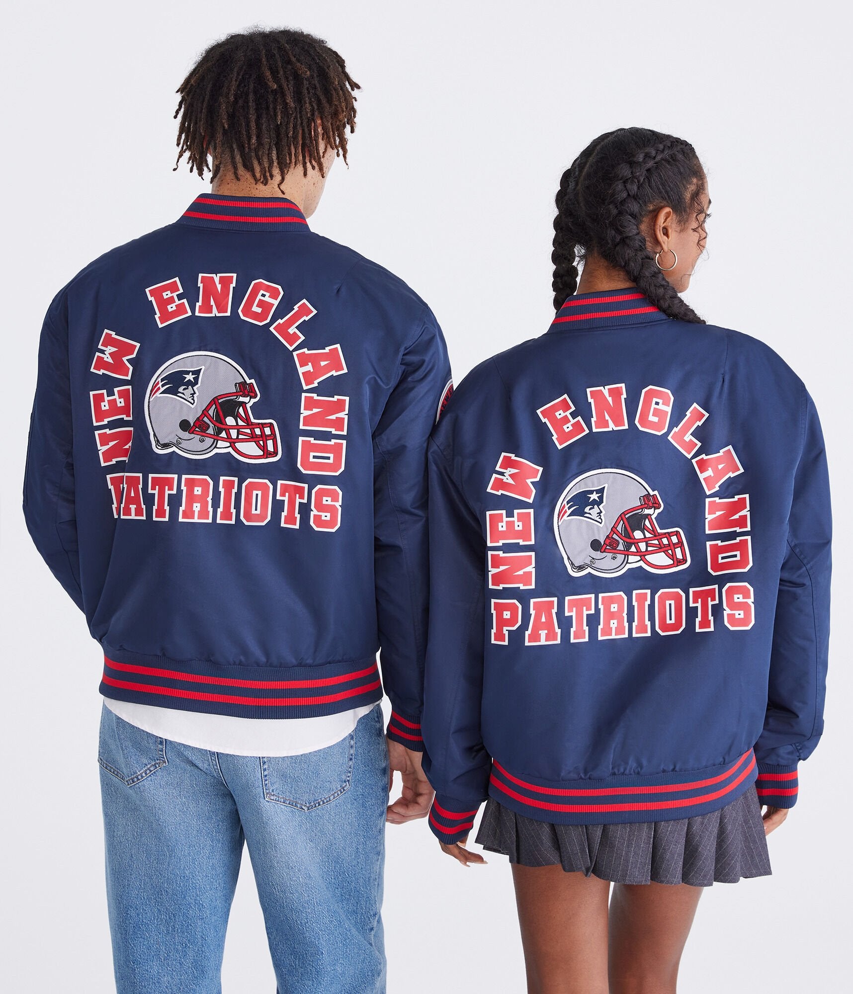 

Aeropostale New England Patriots шлем бомбер куртка, синий